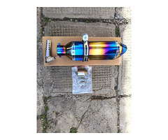 Toba SPORT MOTO / ATV AKRAPOVIC BLUE FLAME ! NOU - Imagine 2