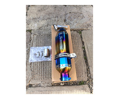 Toba SPORT MOTO / ATV AKRAPOVIC BLUE FLAME ! NOU - Imagine 6